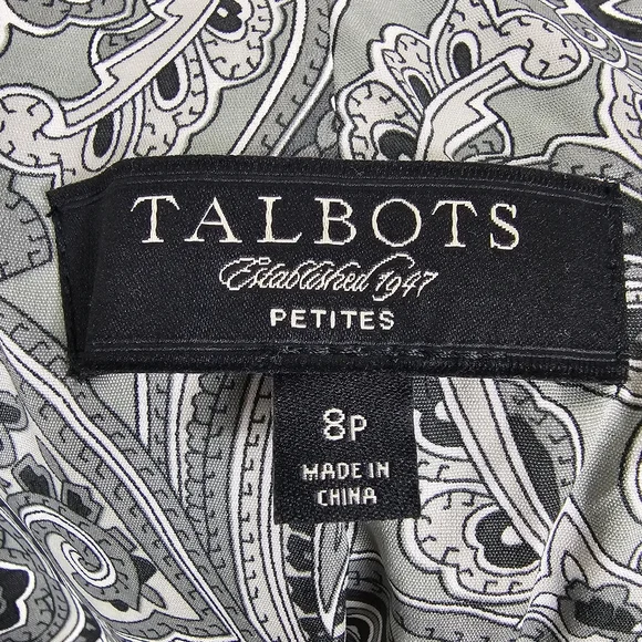 🍂SOLD🍂 Talbots Teal Blue One Button Blazer Jacket Lined 8P - Picture 10 of 15